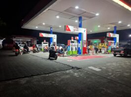 Patroli KRYD Polsek Cilimus Jaga Kondusifitas Malam di SPBU Caracas