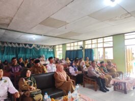 AIPDA Epa Sukmana Hadiri Halal Bihalal SMPN 1 Cigandamekar, Sampaikan Pesan Kamtibmas