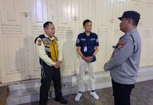 Patroli Malam, Personel Polsek Ciwaru Monitoring Objek Vital Perbankan