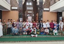 Bhabinkamtibmas Ciawigebang Hadiri Jumling Forkopimcam di Masjid Al Muawwanah Desa Kadurama