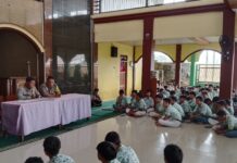 Polsek Ciawigebang Sosialisasikan Penerimaan Terpadu Anggota Polri 2026 di SMK Model Patriot