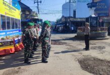 Dipimpin AKP Wartono, Personel Pos PAM Ciawigebang Laksanakan Apel Kesiapan Ops Ketupat Lodaya 2026 Polres Kuningan
