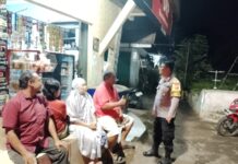 Bhabinkamtibmas Desa Kadurama Giat Patroli Malam Hari, Sampaikan Himbauan Kamtibmas Selama Ramadhan 1447 H