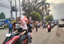Edukasi Tertib Lalu Lintas dan Manajemen Arus di Jalur Wisata Cilimus Selama Libur Panjang