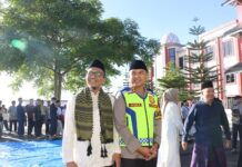 Pastikan Kekhusyukan Ibadah, Kapolres Kuningan Tinjau Langsung Pengamanan Shalat Idul Fitri 1447 H di Universitas Muhammadiyah