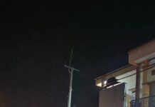 Bhabinkamtibmas Desa Cimaranten Bersama Linmas Amankan Malam Takbiran Idul Fitri