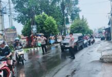 Antisipasi Lonjakan Kendaraan, Personel Pos PAM Ciawigebang Ops Ketupat Lodaya 2026 Atur Arus Lalin Pasca Idul Fitri