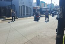 Personel Pos PAM Ciawigebang Operasi Ketupat Lodaya 2026 Amankan Arus Balik Pasca Idul Fitri 1447 H di Persimpangan Alun-Alun Ciawigebang