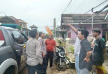 Polsek Cidahu Lakukan Patroli, Sambang Warga Kalimanggis Sampaikan Himbauan