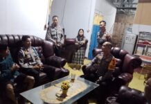 Jaga Kamtibmas, Kapolsek Ciawigebang Sambangi Tokoh Masyarakat Saat Patroli KRYD