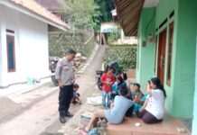 Bhabinkamtibmas Kadurama Intensifkan Patroli Pasca Lebaran 2026, Sampaikan Himbauan Kamtibmas