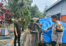 Polsek Ciawigebang Polres Kuningan Kawal Penjualan Jagung Hibrida Petani Desa Geresik ke Bulog