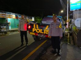 Warga Diminta Waspada Kejahatan Pesan Ka SPKT 1 Polsek Mandirancan Ketika Patroli Dini Hari