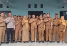 Kapolsek Beserta Anggota Laksanakan Monitoring Gerakan Pangan Murah Dinas Ketahanan Pangan dan Pertanian Kabupaten Kuningan