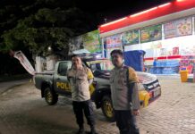 Amankan Minimarket dan Titik Rawan, Polsek Mandirancan Cegah Tindak Kriminalitas di Malam Ramadhan
