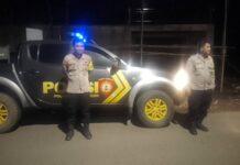 Kapolsek Mandirancan AKP Atang Mulyana Pimpin Patroli Malam di Batas Kecamatan Mandirancan Hadirkan Rasa Aman Untu Masyarakat