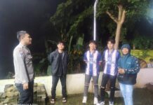Polsek Kramatmulya Rutin Laksanakan Patroli Malam Hari Jaga Harkamtibmas Sambangi Warga Desa Cilaja