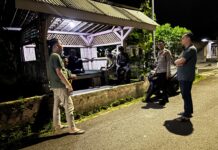 GIAT ANGGOTA PATROLI MEMBERIKAN HIMBAUAN AGAR TETAP JAGA KEAMANAN