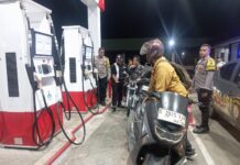 Polsek Cilimus Tingkatkan Patroli KRYD Malam di Objek Vital SPBU Caracas