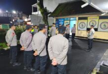 Apel KRYD Polsek Cilimus Awali Patroli Gabungan Zona I Polres Kuningan