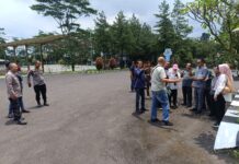 Polsek Cilimus Pastikan Keamanan Konstatering Sengketa Lahan di Bandorasa Wetan