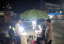 Patroli KRYD Polsek Cilimus Perketat Pengawasan Malam di Pasar Tradisional