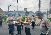 Cek Disiplin Personel, Polsek Cilimus Laksanakan Gaktiblin Rutin