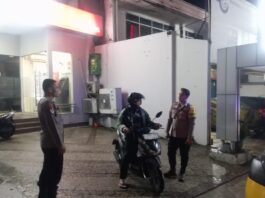 Patroli Malam Polsek Cilimus Amankan Obyek Vital ATM BNI Unit Cilimus
