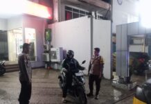 KRYD Malam Hari, Polsek Cilimus Amankan Obyek Vital ATM BNI Cilimus