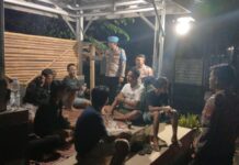 Polsek Ciwaru Laksanakan Patroli Malam, Berikan Himbauan Kamtibmas kepada Pemuda