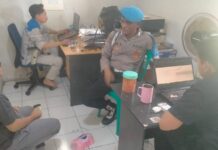 Bripka U. Saepudin Laksanakan Pembinaan dan Pengawasan Internal, Jaga Disiplin Personel Polsek Ciwaru