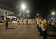 Jaga Kamtibmas, Kapolsek Ciawigebang Pimpin Apel dan Patroli KRYD Zona 5 di Terminal Kertawangunan
