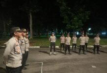 Kapolsek Ciawigebang Pimpin Apel KRYD Zona 5 di Terminal Kertawangunan, Fokus Cegah C3 dan Balap Liar