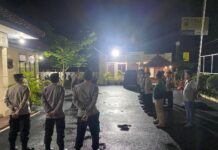 Kapolsek Ciwaru Pimpin Apel KRYD di Mako Polsek Luragung Zona 4