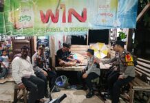 Polsek Ciwaru Gelar KRYD Malam Sabtu, Kapolsek Berikan Imbauan Kamtibmas kepada Pemuda