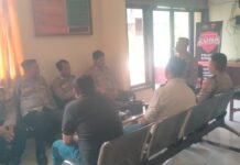 Kapolsek Ciwaru Gelar Anev, Tekankan Kamtibmas kepada Personel