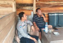 GIAT ANGGOTA PATROLI MEMBERIKAN HIMBAUAN AGAR TETAP JAGA KEAMANAN