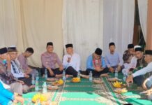Kapolsek Pancalang Hadiri dan Berikan Sambutan dalam Pengajian Rutin Dirosah Islamiyah ke-50 Putaran ke-4, Sekaligus Peresmian Masjid Jami’ Nurul Huda Desa Rajawetan