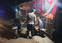 Personel Polsek Ciwaru Laksanakan Patroli Dialogis Malam Hari Demi Jaga Kondusifitas Kamtibmas