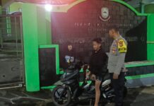 Wujudkan rasa aman, polsek subang gelar patroli malam.