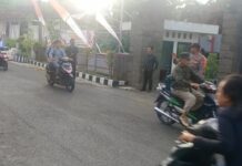 Polsek subang gelar PH pagi di SMAN 1 , Subang, wujudkan kamtibselcarlantas.