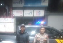 Gelar Patroli Malam Piket Polsek Kramatmulya, Antisipasi C3 dan Gangguan Kamtibmas Sambangi Security SPBU Desa Cilowa