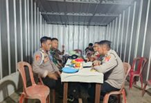 Polsek Ciwaru Perkuat Sinergitas TNI-Polri Melalui Kegiatan Silaturahmi dan Koordinasi Kamtibmas