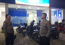Polsek Cidahu Intensifkan Patroli Malam, Sambangi Obyek Vital Bank BRI Unit Cidahu