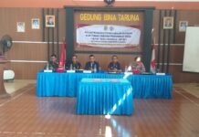 KAPOLSEK SUBANG HADIRI PELANTIKAN DAN ALIH TUGAS PERANGKAT DESA TANGKOLO.