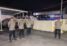 KAPOLSEK SUBANG HADIRI GIAT APEL ZONA 3, PERKUAT CIPTA KONDISI DI MALAM AKHIR PEKAN.