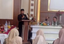 Kapolsek Ciawigebang Hadiri Serah Terima Jabatan Pj Kepala Desa Cihirup