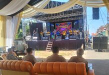 Bhabinkamtibmas Polsek Ciawigebang Laksanakan Pengamanan Hiburan Organ Dangdut di Desa Kapandayan