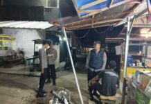 KAPOLSEK SUBANG PIMPIN LANGSUNG PATROLI MALAM HARI, CEGAH GANGGUAN KAMTIBMAS DAN C3.