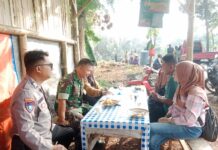 Sambang Warga Binaan, Bhabinkamtibmas dan Babinsa Desa Kadurama Sampaikan Himbauan Kamtibmas